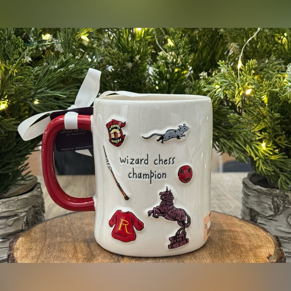 ♟️ Brand NEW w/Tags Rae Dunn Harry Potter RON WEASLEY Double Sided Mug ♟️